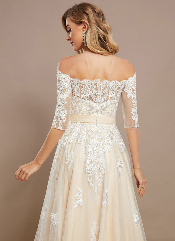 Robe Dentelle Couleur Pastel - gallery 4