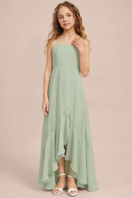Robe Pastel Vert Mousseline Demoiselle D'Honneur - gallery 2