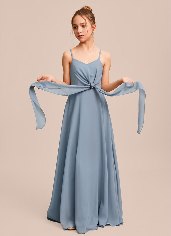 Robe Pastel Verte Col V Longueur Maxi - gallery 1