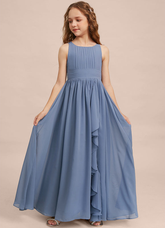 Robe Pastel Demoiselle D'Honneur Bleu Clair - gallery 4