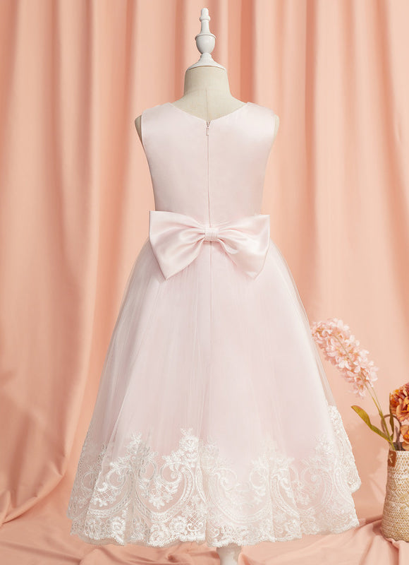 Robe Pastel Rose Dentelle Demoiselle D'Honneur - gallery 2