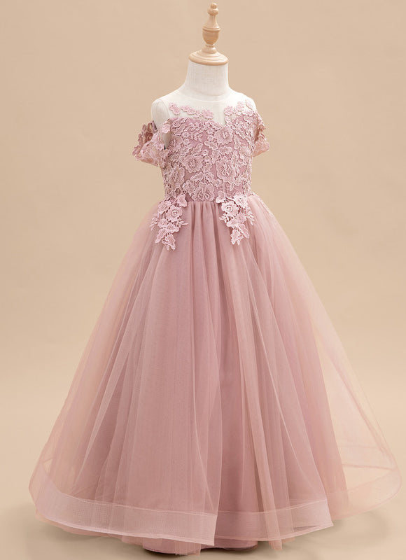 Robe Pastel Rose Fille Mariage Élégante - gallery 2