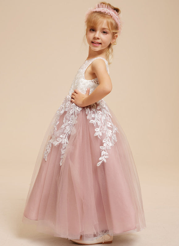 Robe Pastel Blanche Fille Mariage Fleurs - gallery 8