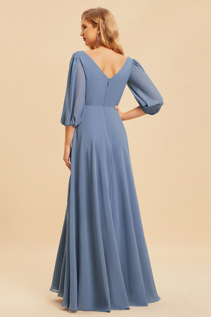 Robe Pastel Rose Demoiselle D'Honneur Élégante - gallery 1