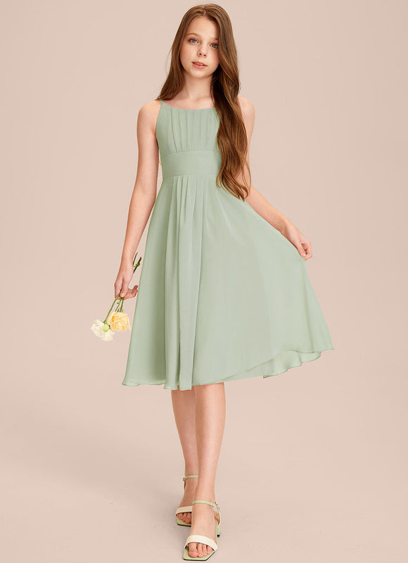 Robe Pastel Verte Demoiselle D'Honneur Junior - gallery 6