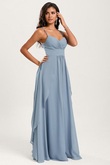 Robe Pastel Rose Demoiselle D'Honneur Élégante - gallery 1