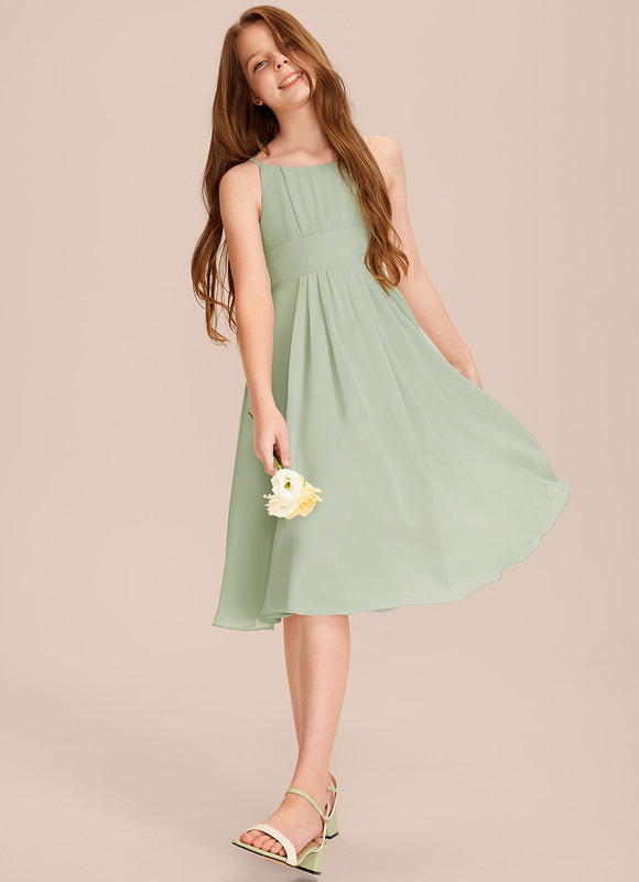 Robe Pastel Verte Demoiselle D'Honneur Junior - gallery 3