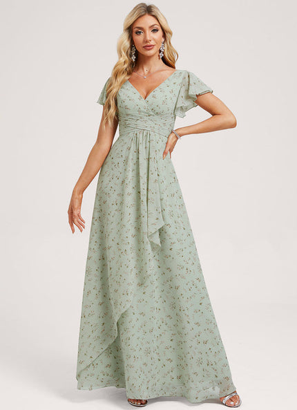 Robe Pastel Rose Demoiselle D'Honneur Élégante