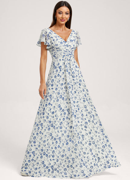 Robe Pastel Rose Demoiselle D'Honneur Élégante