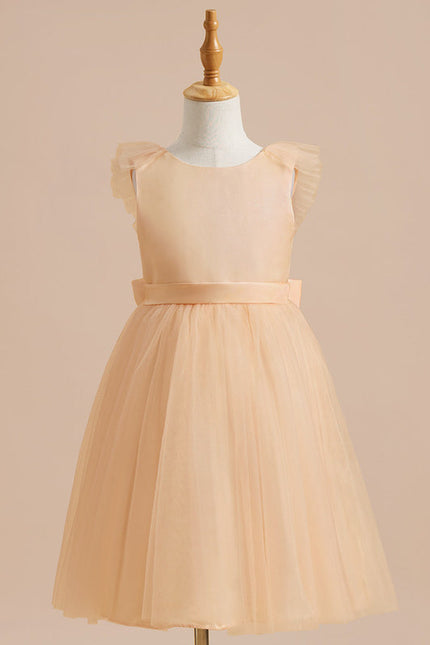 Robe Pastel Rose Demoiselle D'Honneur Tulle - gallery 7