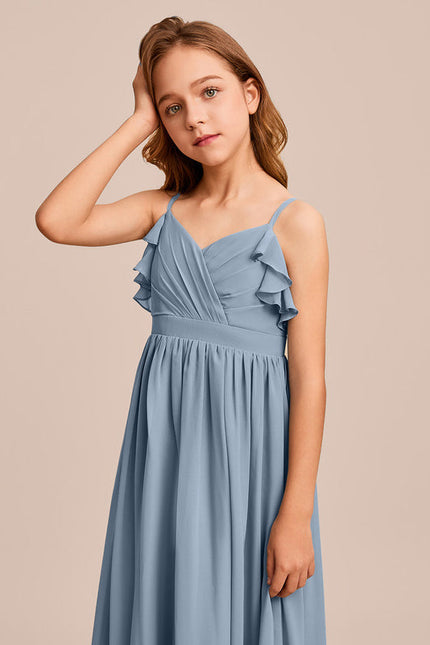 Robe Pastel Verte Col V Longueur Maxi - gallery 2
