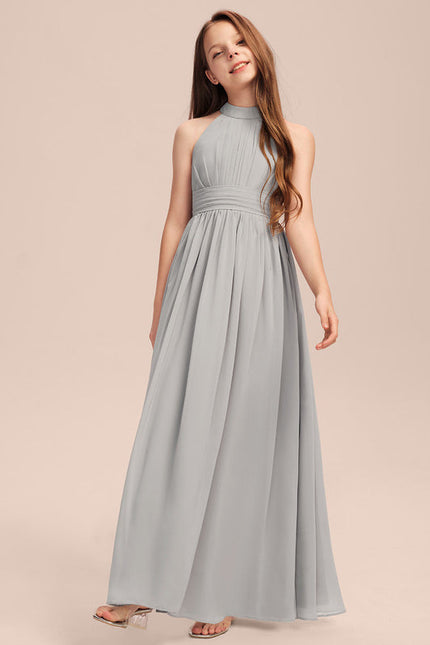 Robe Pastel Rose Demoiselle D'Honneur Trapèze - gallery 5