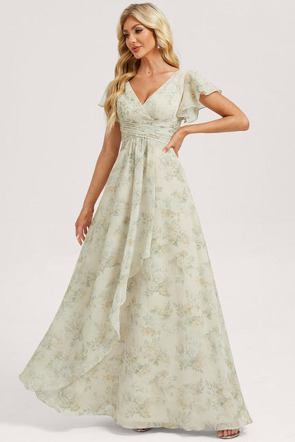Robe Pastel Rose Demoiselle D'Honneur Élégante - gallery 1