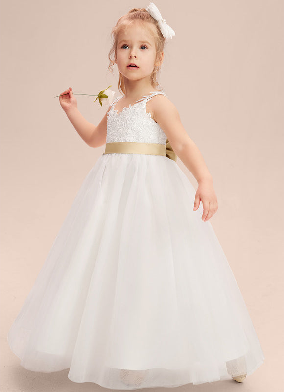 Robe Pastel Blanche Demoiselle D'Honneur Élégante - gallery 4