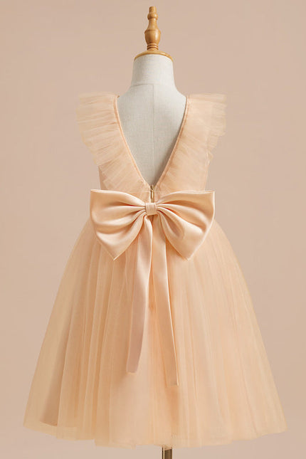 Robe Pastel Rose Demoiselle D'Honneur Tulle