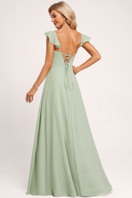 Robe Pastel Rose Demoiselle D'Honneur Élégante - gallery 4