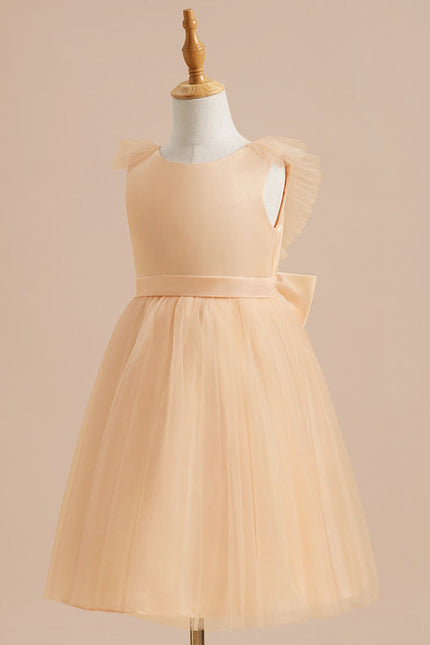 Robe Pastel Rose Demoiselle D'Honneur Tulle - gallery 8