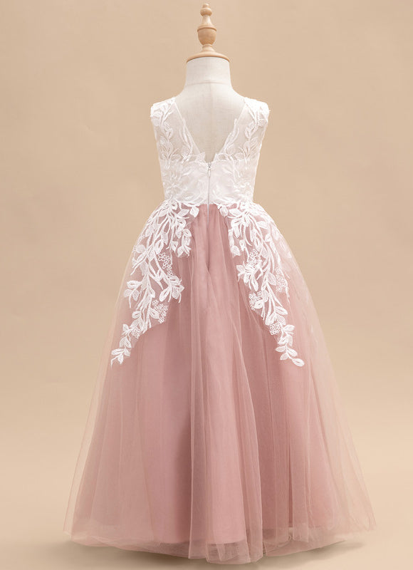 Robe Pastel Blanche Fille Mariage Fleurs - gallery 4