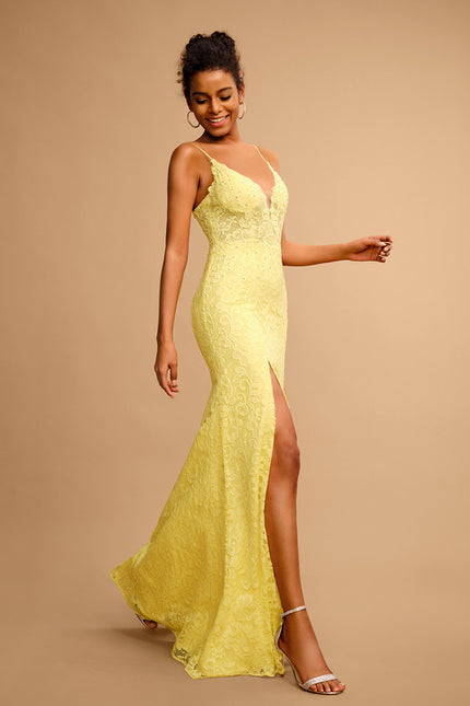 Robe Bustier Jaune Pastel - gallery 5