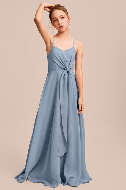 Robe Pastel Verte Col V Longueur Maxi - gallery 4