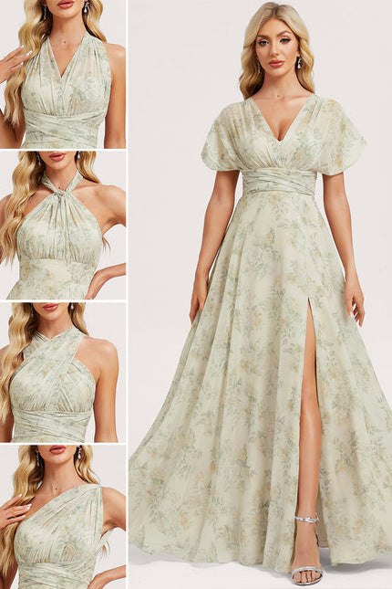Robe Pastel Rose Trapèze Décolleté Col V