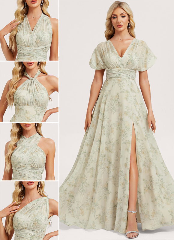Robe Pastel Rose Trapèze Décolleté Col V