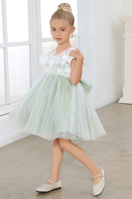 Robe Pastel Verte Dentelle Demoiselle D'Honneur - gallery 4
