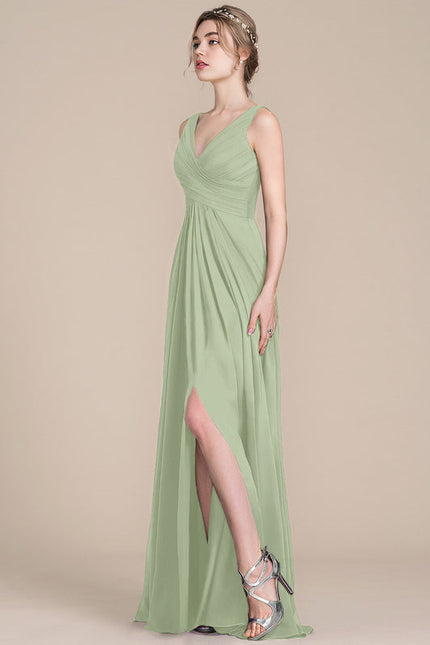 Robe Pastel Rose Demoiselle D'Honneur Élégante - gallery 2