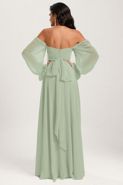 Robe Pastel Vert Émeraude Décolleté Cœur - gallery 9
