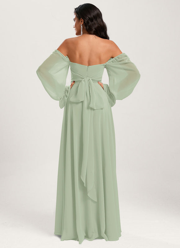 Robe Pastel Vert Émeraude Décolleté Cœur - gallery 9