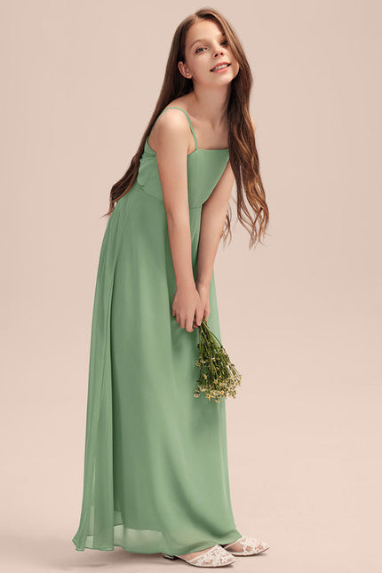 Robe Pastel Verte Trapèze Longueur Maxi - gallery 1