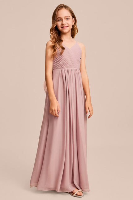 Robe Pastel Verte Col V Longueur Maxi - gallery 3