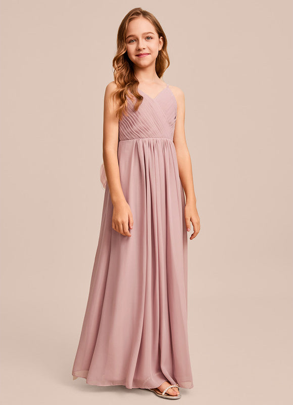 Robe Pastel Verte Col V Longueur Maxi - gallery 3