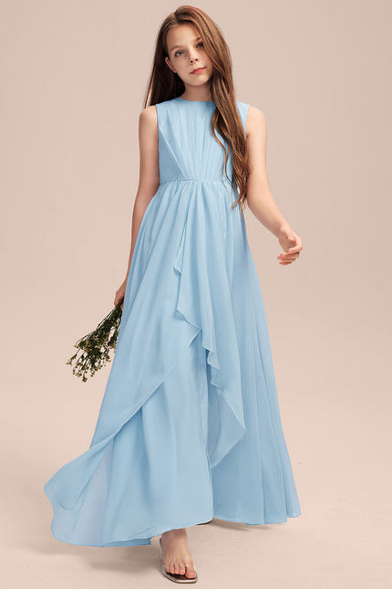 Robe Pastel Rose Demoiselle D'Honneur Volants