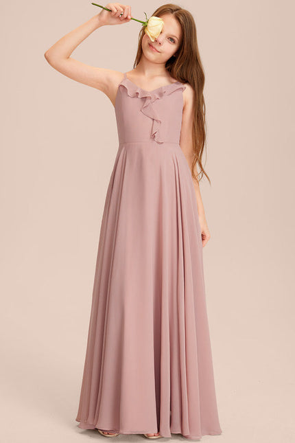 Robe Pastel Verte Col V Longueur Maxi - gallery 1