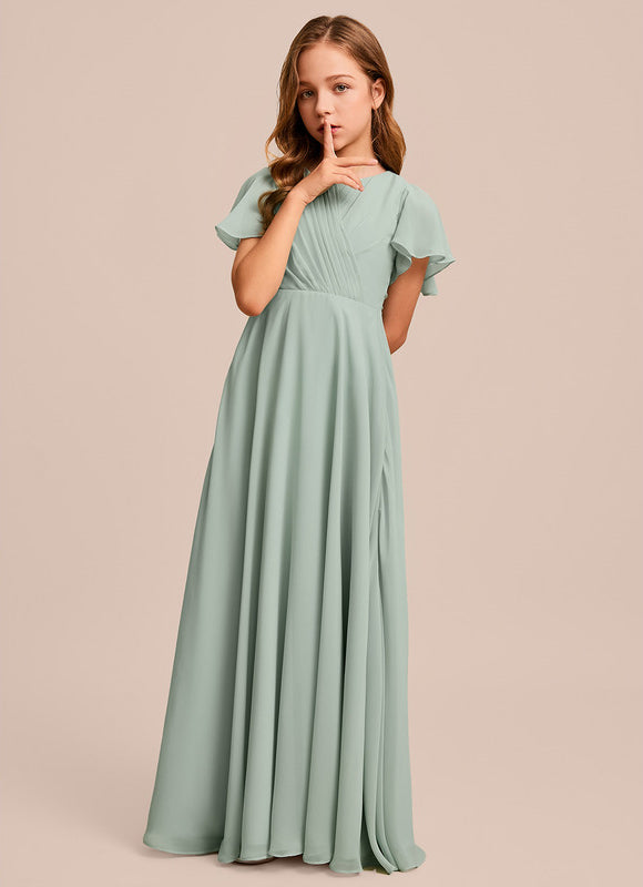 Robe Pastel Demoiselle D'Honneur Bleu Clair