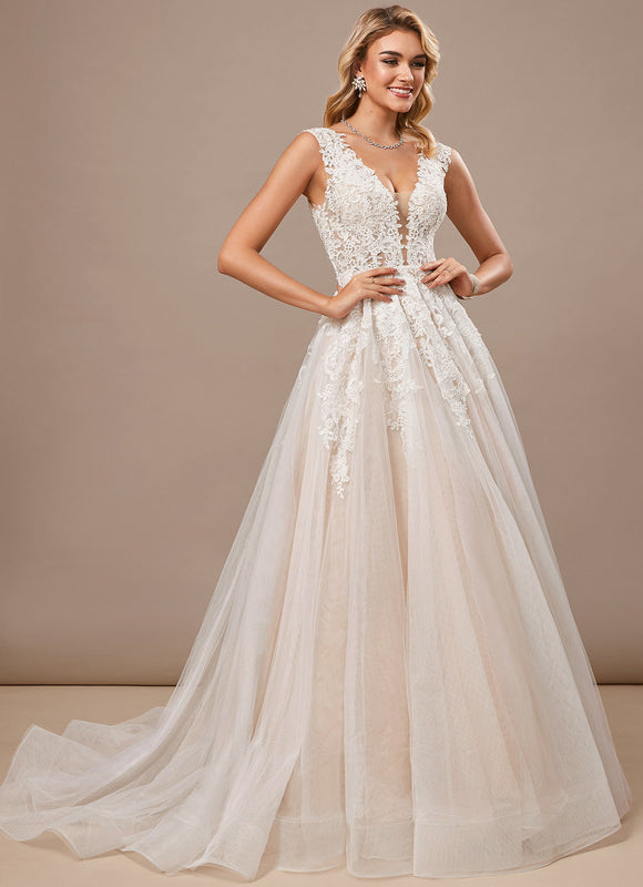 Robe Pastel Blanche Col V Dentelle