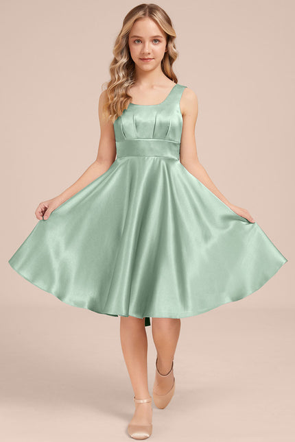 Robe Pastel Demoiselle D'Honneur Vert Menthe - gallery 1