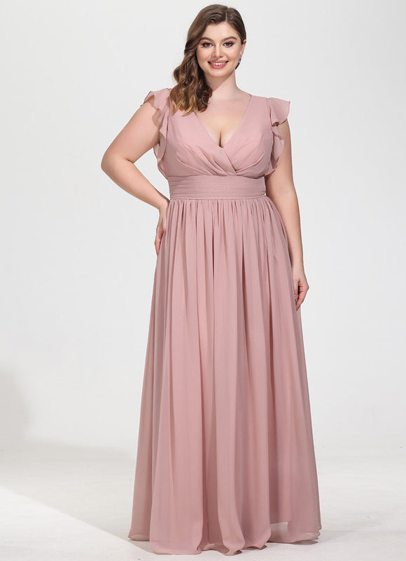 Robe Pastel Vert Poudré Demoiselle D'Honneur Élégante - gallery 8