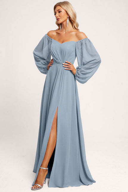 Robe Pastel Rose Décolleté Épaule Dénudée - gallery 1