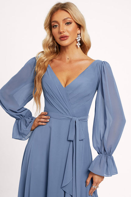 Robe Pastel Rose Demoiselle D'Honneur Élégante - gallery 4