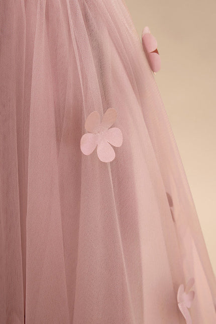 Robe Pastel Rose Fille Mariage Florale - gallery 6