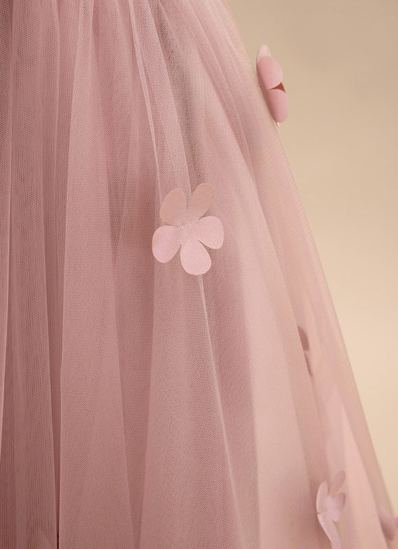 Robe Pastel Rose Fille Mariage Florale - gallery 6