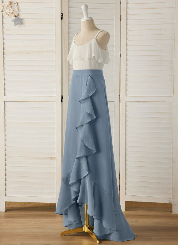 Robe Pastel Demoiselle D'Honneur Bleu Clair - gallery 7