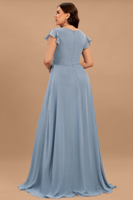 Robe Pastel Rose Demoiselle D'Honneur Élégante - gallery 8