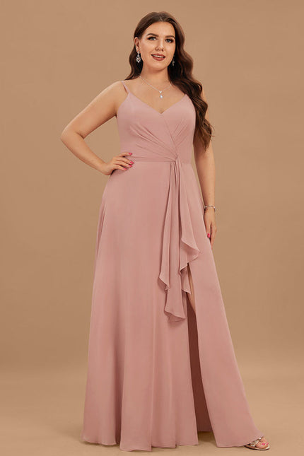 Robe Pastel Rose Demoiselle D'Honneur Élégante - gallery 6