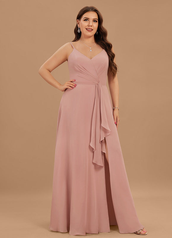 Robe Pastel Rose Demoiselle D'Honneur Élégante - gallery 6