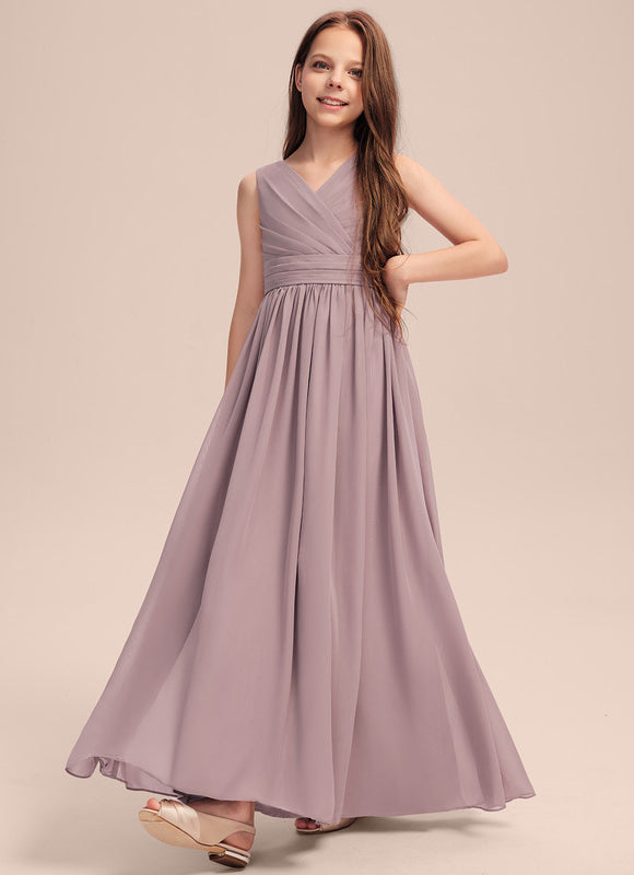 Robe Pastel Demoiselle D'Honneur Mauve - gallery 5