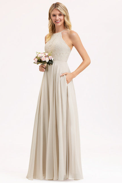 Robe Pastel Rose Demoiselle D'Honneur Élégante - gallery 5