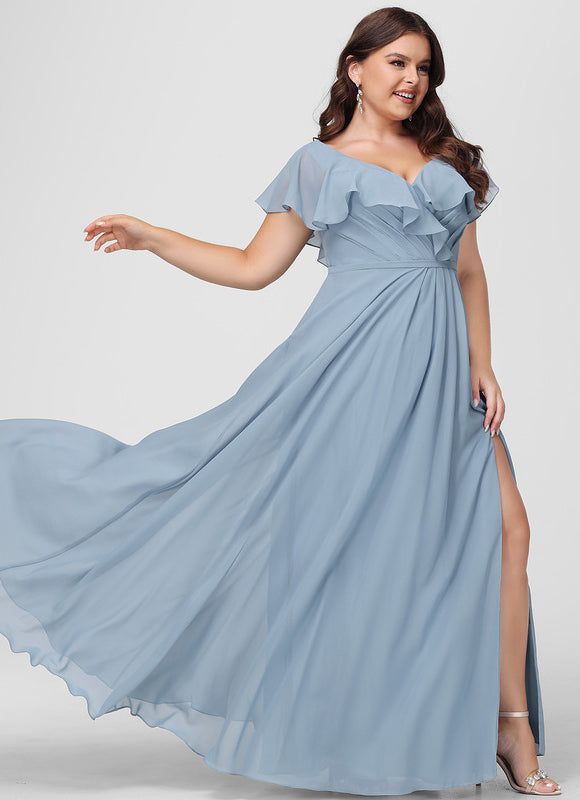 Robe Pastel Demoiselle D'Honneur Bleu Clair - gallery 8
